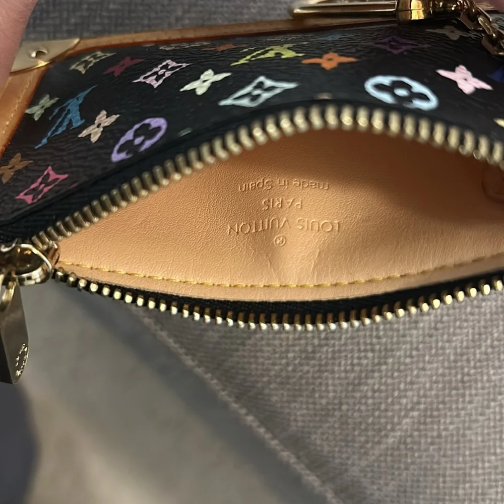 Louis Vuitton Takahashi Murakami key cles black multicolor RARE - Picture 5 of 16